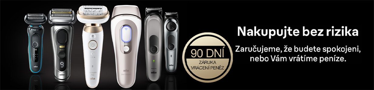 90 dní garance vrácení Braun